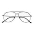 Loscomun Computer Glasses Gunmetal Aviator Eyeglasses